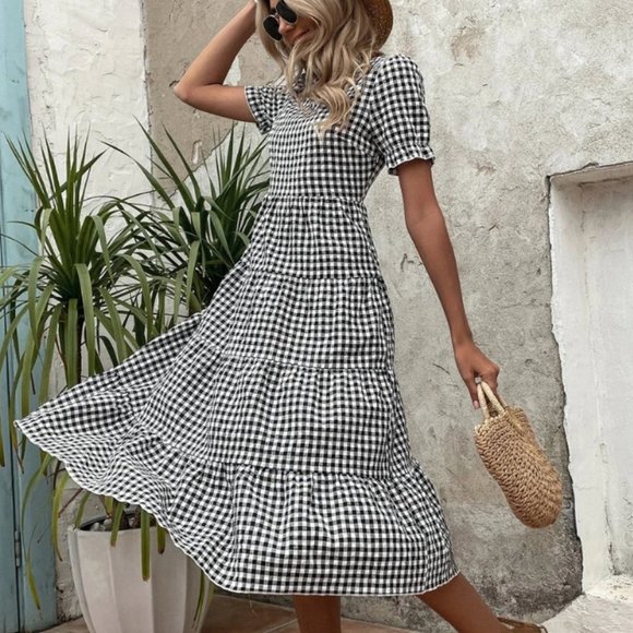 Dresses & Skirts - Gingham Smock Dress